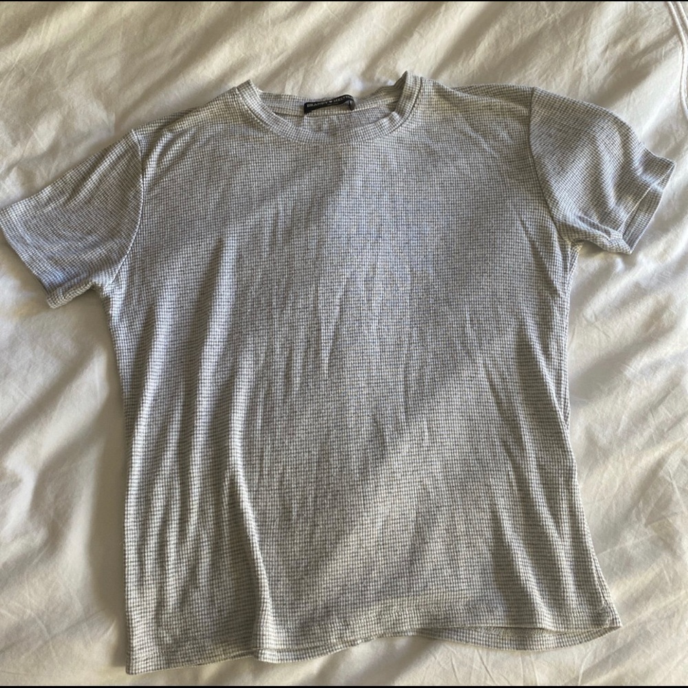 Brandy Melville grey tee super soft